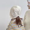 Windproof Kids Warm Hat Soft Knitted Lace Cap Sweetness Warmer Beanie Cap  Girls