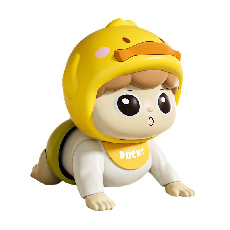 Baby Crawling and Learning Doll for 0-1 Year Olds – Head Lifting and Educational Training Toy for 3+ Months