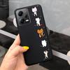 Cartoon Cases For Xiaomi Poco X5 Pro 5G Case PocoX5 5G Cover Soft TPU Matte Shockproof Capas Dragon Cute Cat Astronaur Pattern