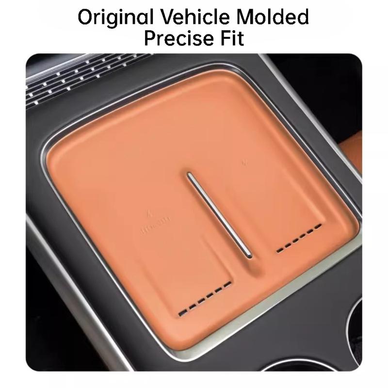 For XPeng G9 2024 2025 Car Wireless Charging Silicone Mat Dustproof Non Slip Charging Panel Protector Interior Accessories