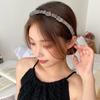 Elegant Water Diamond Headband With Geometric Design For Women And Fashionable Office Wear