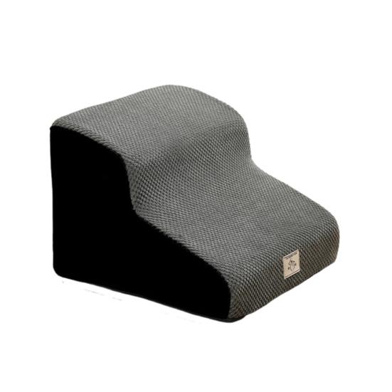 Dog Stairs for Small Dogs Curved Dog Steps Indoor Puppy Older Pets Ramp with Washable Cover Non-Slip Bottom Stairs for Puppies Medium Pets