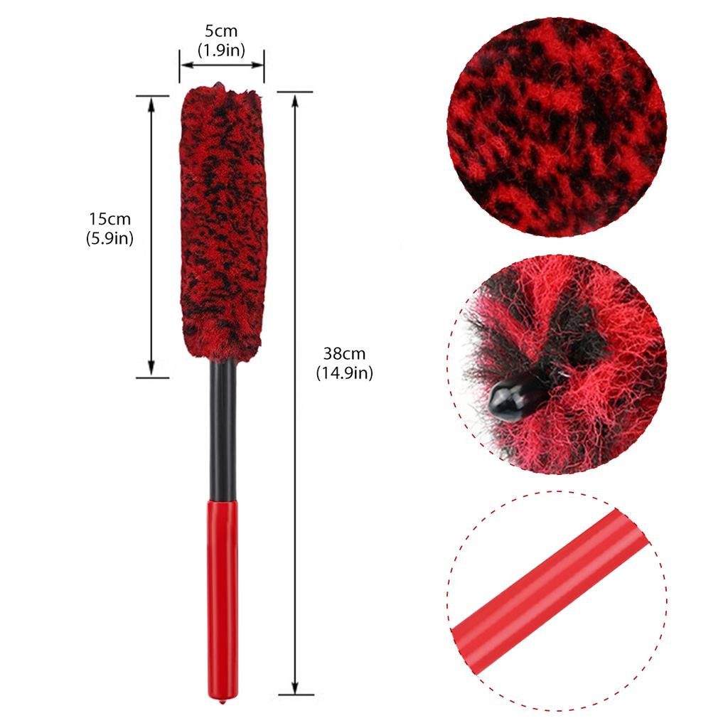 Nylon Autoreinigungspinsel für Felgen Kratzfreier Autowasch-Superbürste Tragbarer Detailpinsel Autopflege Reinigungswerkzeuge