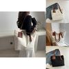 Sac Cabas en Toile Mode 2024 Été Tendance Style Urbain Sac Bandoulière Décontracté Pour Femmes