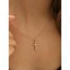 Collier Croix pour Femme, Bijou Religieux Minimaliste, Convient Pour le Port Quotidien ou en Extérieur, Cadeau pour Femme Chrétienne