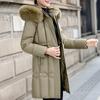 Fashion Women's Coats Winter Long Parkas Hooded Faux Fur Collar Loose Thick Warm Women Jackets