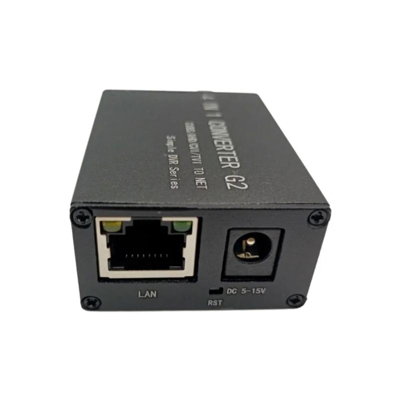 4 In 1 Converter CVBS/720P/1080P AHD/TVI To Net H.265 RTSP Single Channel For Security Camera Video Record