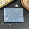 3D Silicone Relief Nails Templates Flowers Butterfly Knot Nail Mold Diy Nail Art Decor Manicure Design Tools
