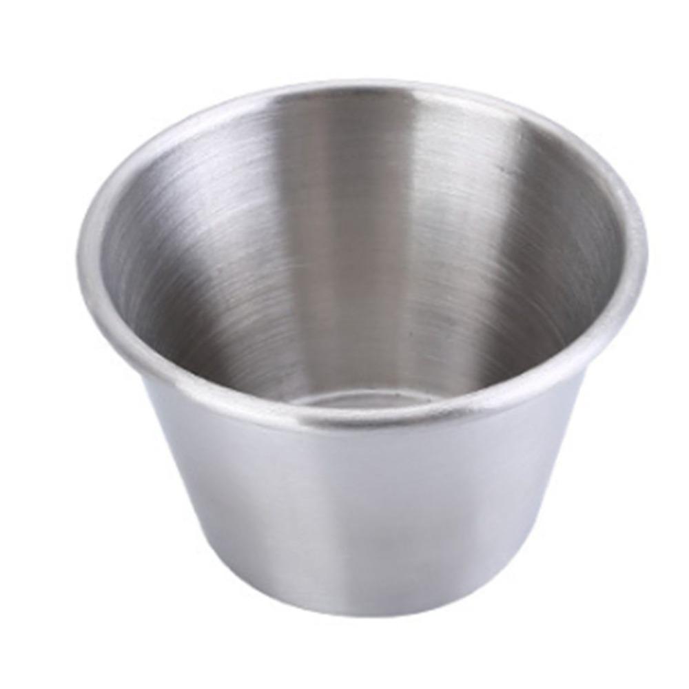 6 Pcs 70ml Dipping Sauce Bowls Leakproof Stainless Steel Sauce Cups  Outdoor Activities