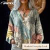 JPNTKY Women's Fashion Casual Long Sleeve V Neck Blouses & Shirts