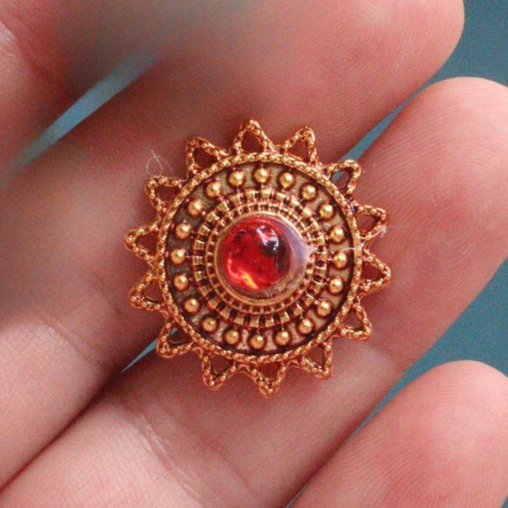 Hollow Out Thai Hair Stick Flower Gold Hair Fork Vintage Dai Style Hairpin  Hair Styling Accessory