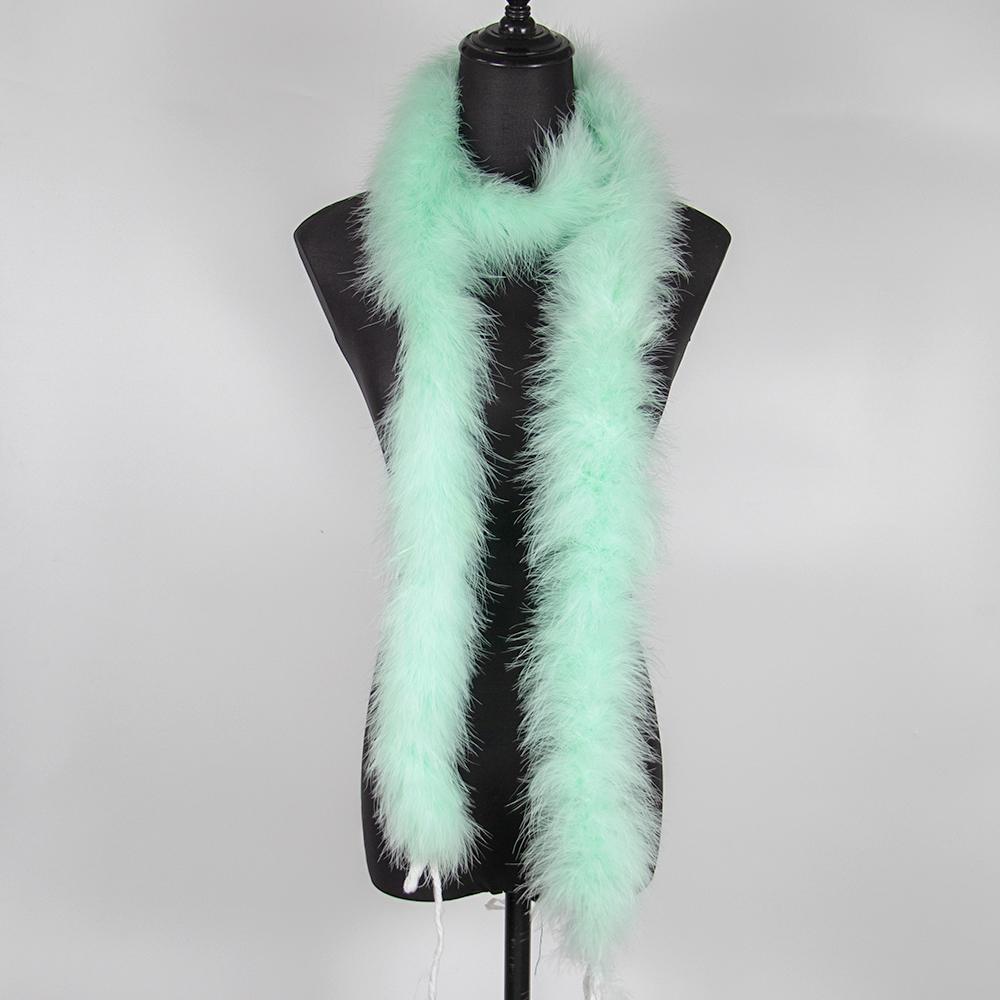 DIY 50Grams Marabou Turkey Feathers Boa for Crafts Needlework Shawl Party Scarf Carnival Costume Wedding Plumes Decoration 2Yards
