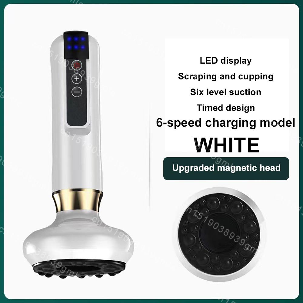 Elektrisk Vakuum Koppemassasje Gua Sha Terapi Apparat Helse Skraping Anti Cellulitt Apparat Meridian Terapi Fettforbrenning