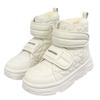 Fashion Snow Boots Women Chunky Heel Paltform All Match Casual Ankle Boots Hook Loop Flat Heel Increasing Mujer Shoes Winter New