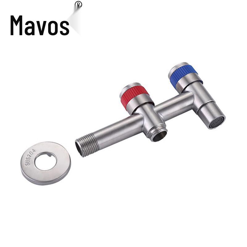 Maworth 304 Stainless Steel Dual-Outlet Angle Valve Faucet