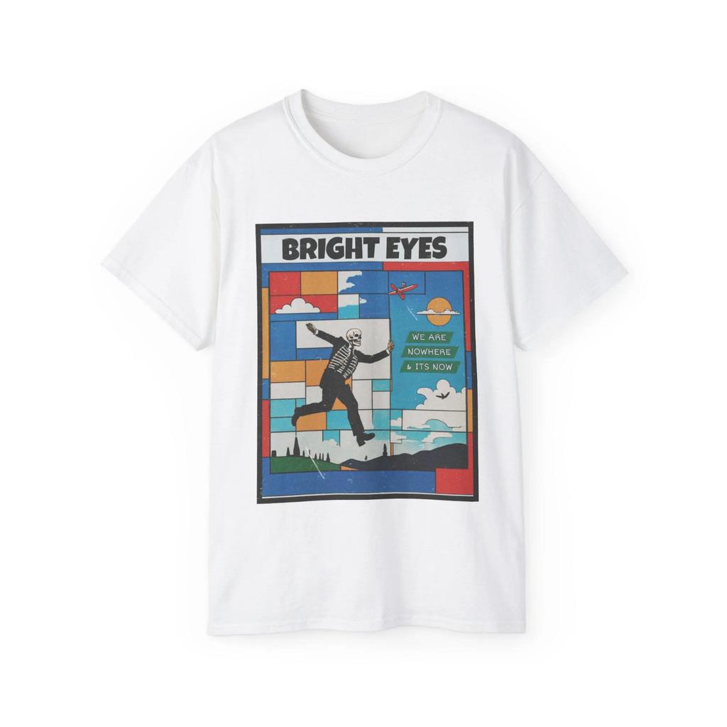New Bright Eyes Band Album Short Sleeve T Shirt Cotton White S5xl Us015