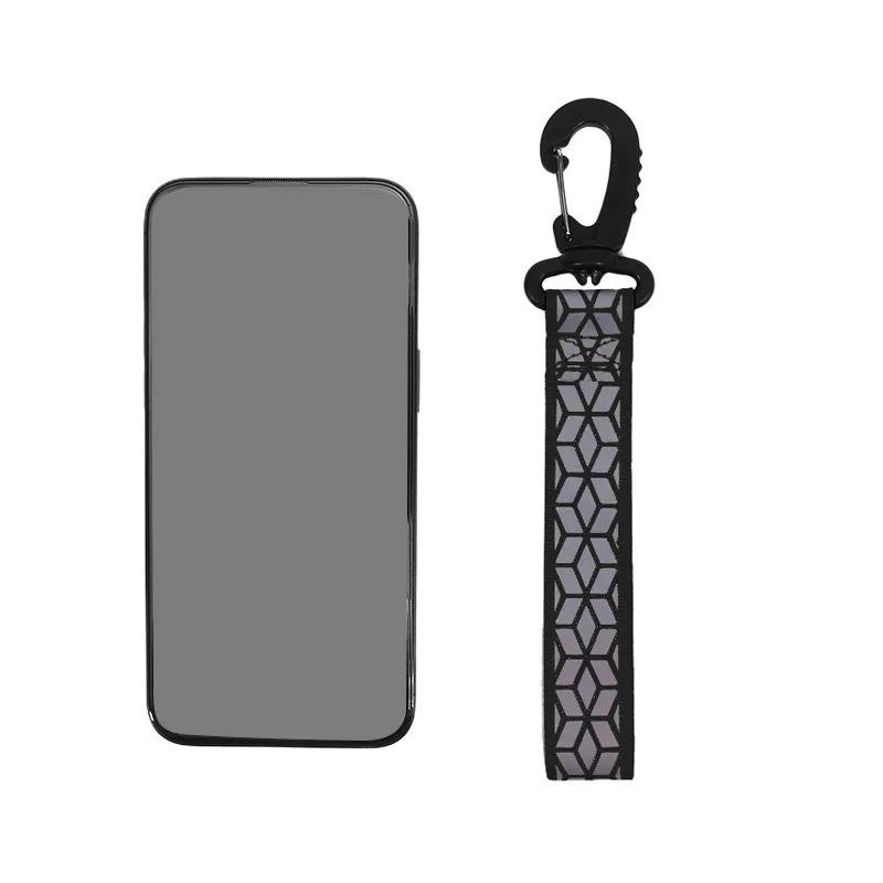2/4Pcs Reflective Straps Pendant Keychain For Outdoor Camping Night Running Cycling Backpack Safety Lightweight Bright Keyrings