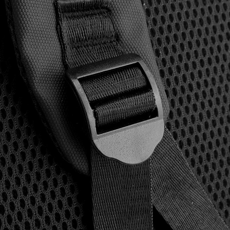 Men's Backpack Large Capacity Student Schoolbag Travel Backpack Solid Color Computer Bag