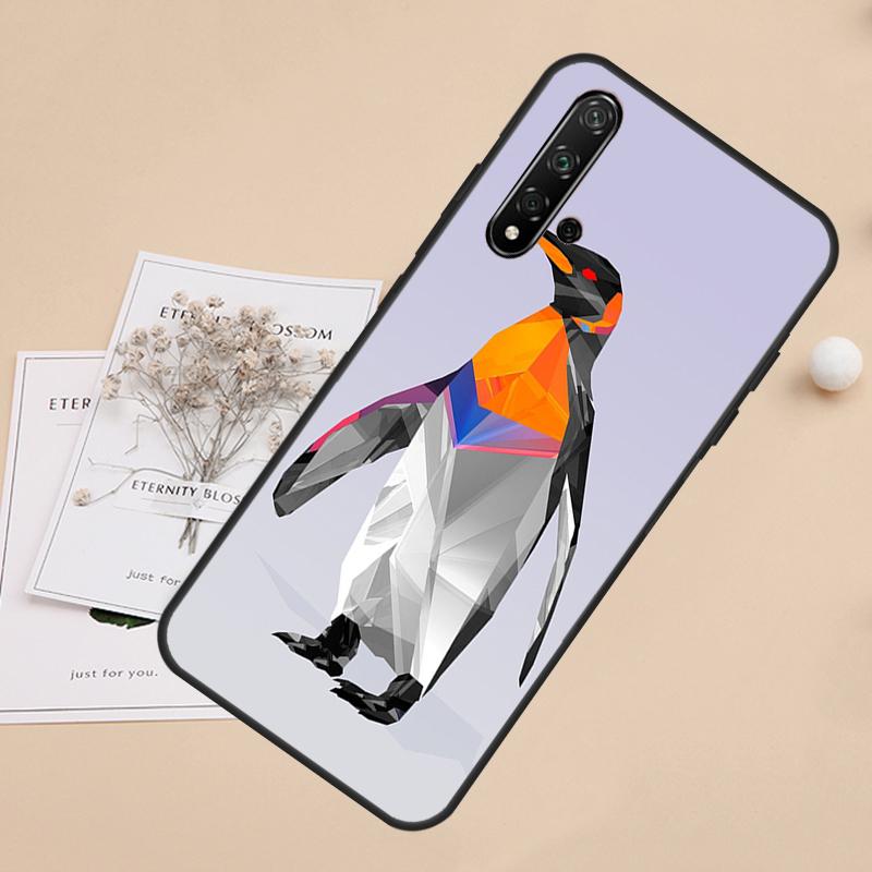 Cute Penguin For Huawei Nova 8i 7i 11i 12i 12s 9 10 SE Y60 Y61 Y70 Y72 Y73 Y90 Y91 P20 P40 P30 Lite Case