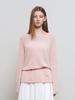 GENERALIDEA Sheer Boucle Boat Neck Pullover [Pink] / Gf1Lkp511