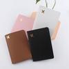 Simple Passport Holder Cover Wallet Blocking PU Card for Case Travel Document Organizer Storage with Vaccine Card Slot A