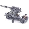 MOC 88mm protilietadlový kanón Tank Vojna Vojenské mestské vozidlo Stavebné bloky pre autá Klasický model Stavebnice Kocky Sady Nápady