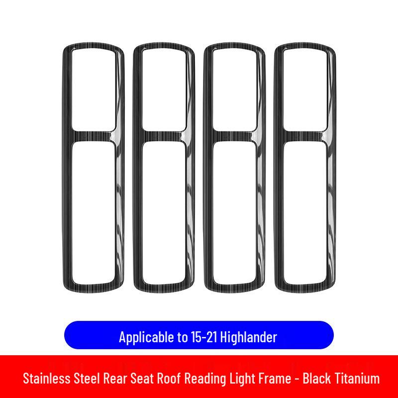 Highlander Rear Roof Air Vent Stainless Steel Frame (2015-2021) черный титан