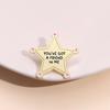 Your Did It Enamel Pin Creative Pentagram Doing My Best Inspirational Quote Brooches Lapel Badge Funny Jewelry Gifts For Friends