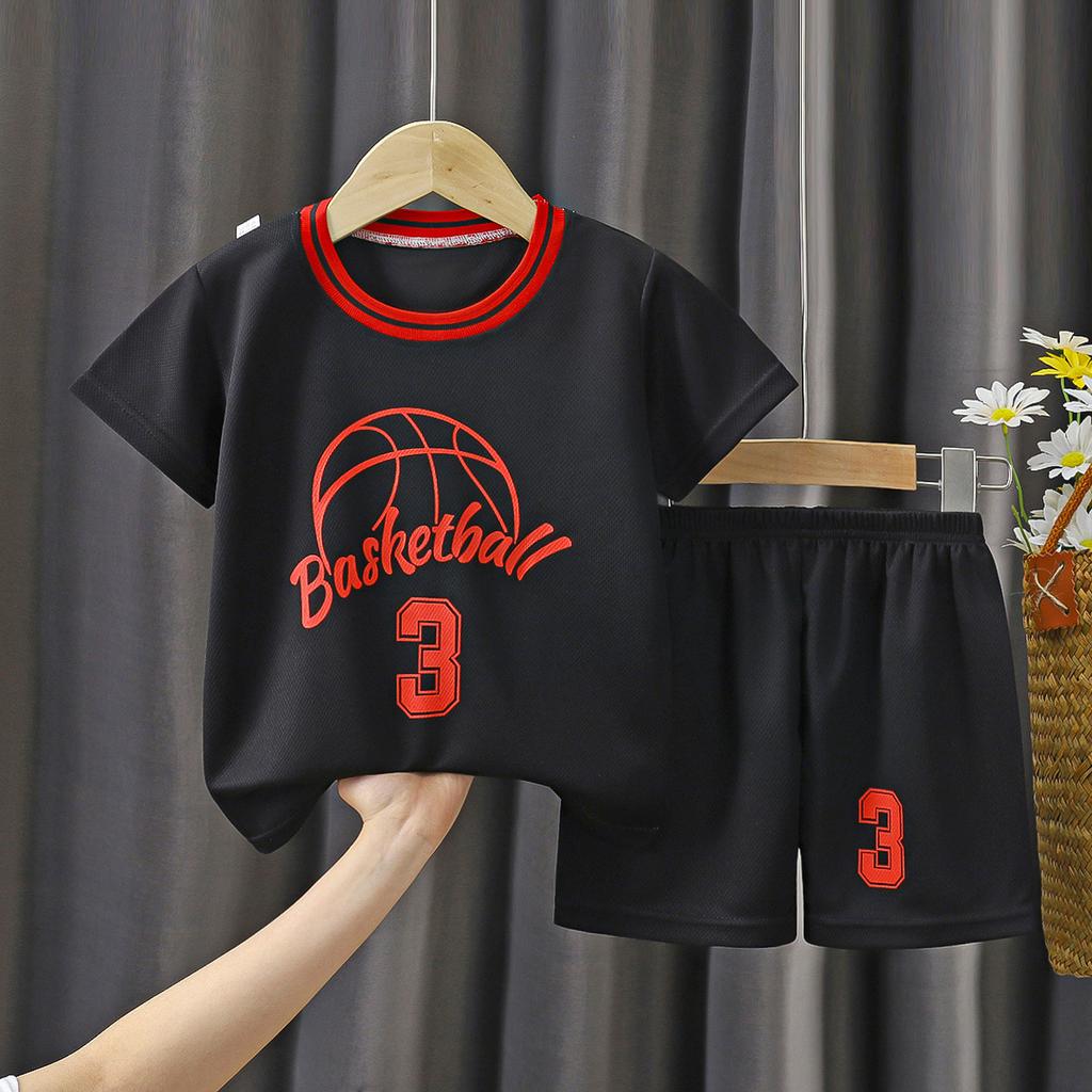 Basketballuniformen für Kinder, schnelltrocknende Sportbekleidung für kleine und mittelgroße Kinder, kurzärmelige Anzüge, Westen und Shorts für Jungen und Mädchen