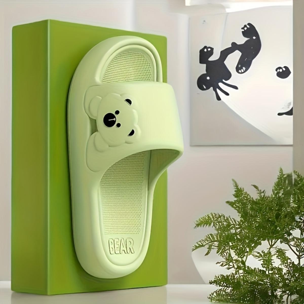 

Модные женские и мужские тапочки с героями мультфильмов, домашние тапочки, дешевые и удобные в носке, нескользящие и не имеющие запаха, домашние женские и мужские тапочки-сандалии из ЭВА 40-41 светло-зеленый