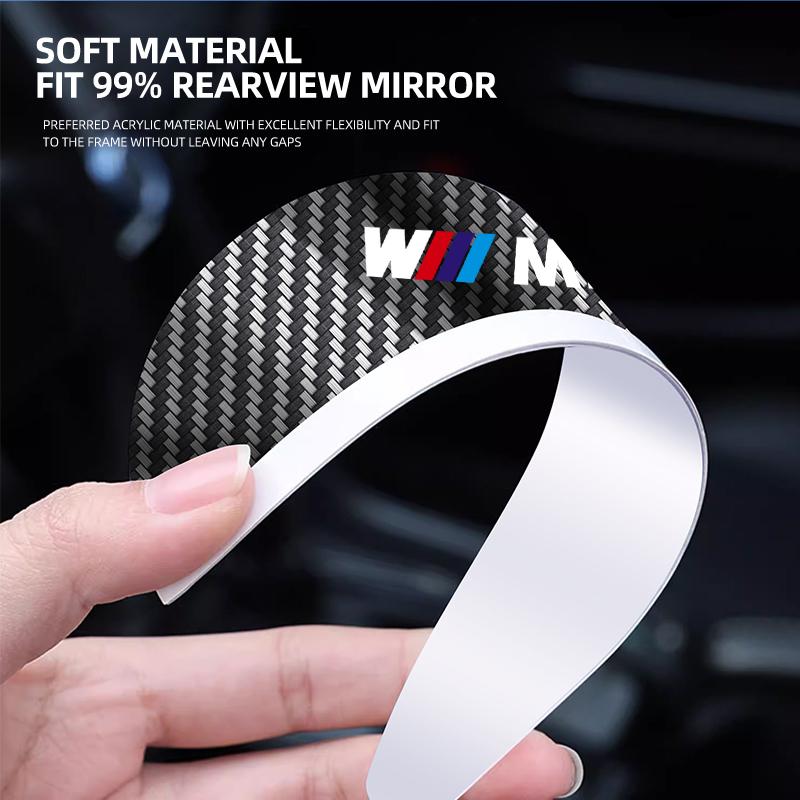 2Pcs Carbon Fiber Car Rain Eyebrow Sticker For BMW M E34 E36 E60 E90 E46 E39 E70 F10 F20 F30 X5 X6 X1 M3 M5 M6 E71 F01 F02 F87
