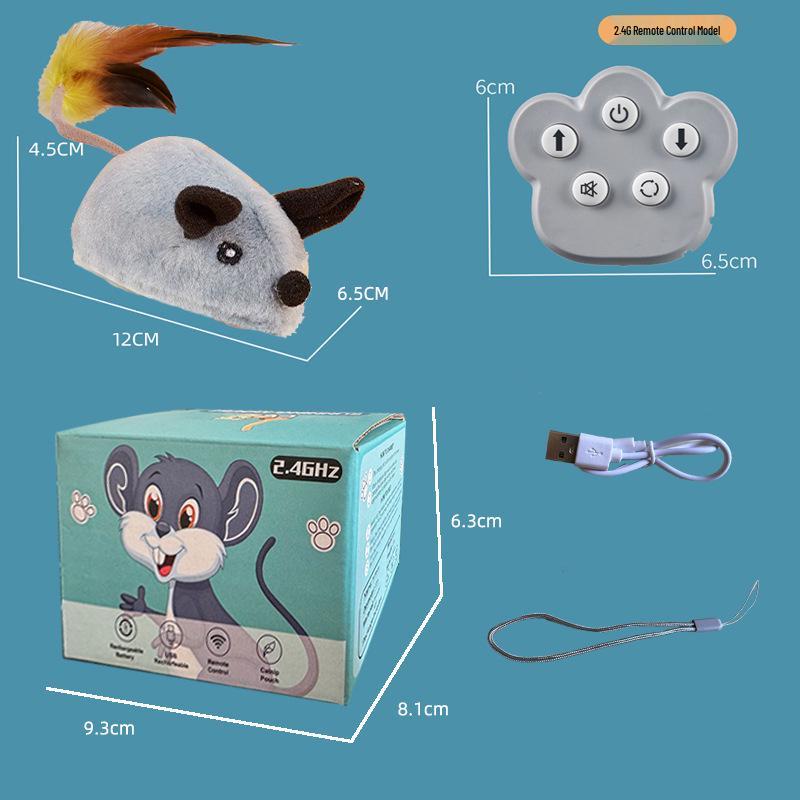 Interaktives Plüsch-Katzenspielzeug: Selbstladende elektrische Maus & Kaninchen zur Unterhaltung von Haustieren