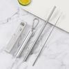 Hot Sale Reusable Metal Retractable Drink Straw Portable Collapsible Telescopic Stainless Steel Straws