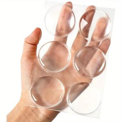 Silicone Transparent Anti-collision Sticker, New Thickened Door Handle, Bathroom Door Stopper, Silent Anti-collision Pad, Door Suction Sticker