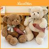 Cute Fishing Bear Plush Toy Soft Teddy Stuffed Animal With Pp Cotton For Kids Gift