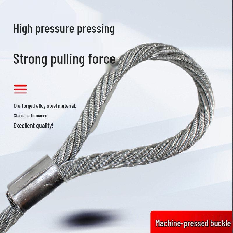 Jundingying 10mm 6m Pressed Steel Wire Rope Sling