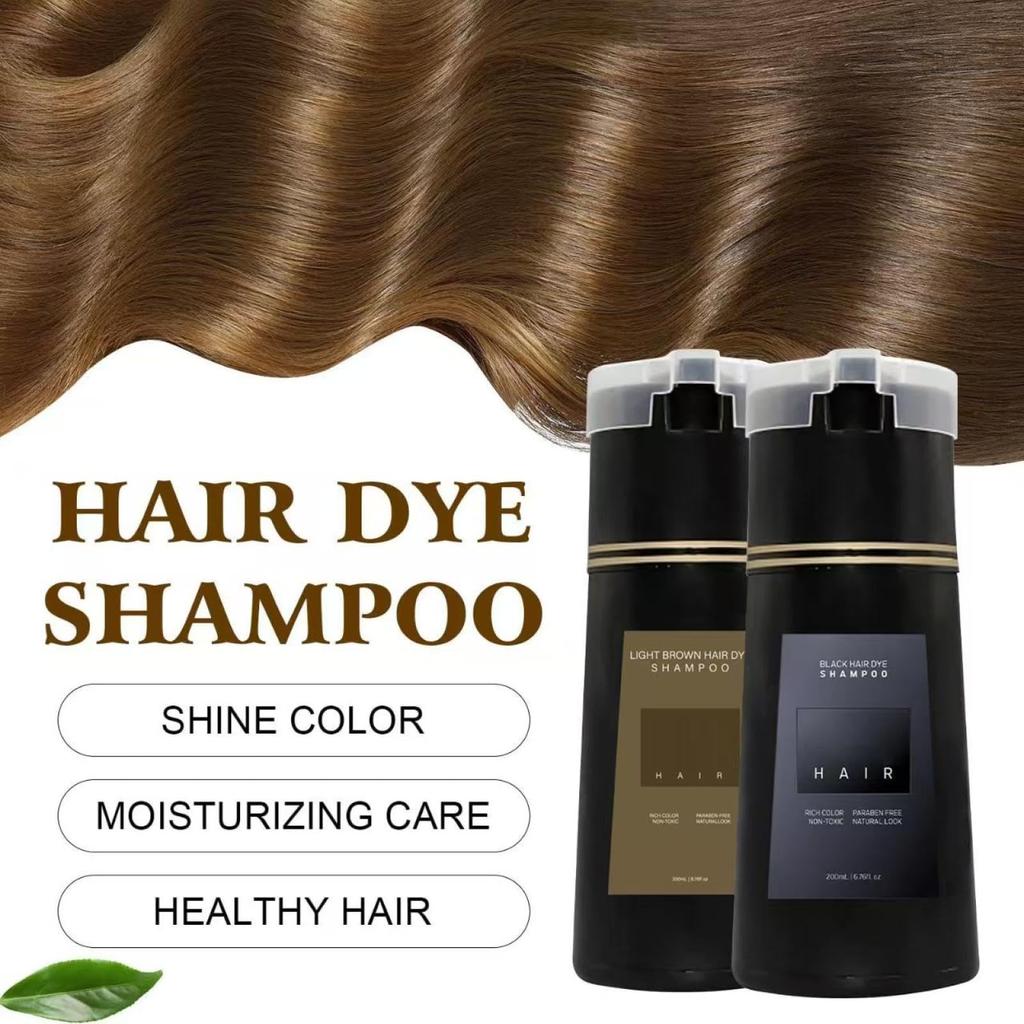Nova Hair Dye Shampoo, Nova Hair Instant Dye Shampoo, Nova Hair Dye Shampoo, Trynova Hair Shampoo for Women and Men Dark Brown