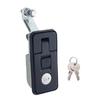 Compression Latch Lock Black Zinc Alloy Flush Mount Hardware for RV Trailer Truck Boat Mailbox Storage