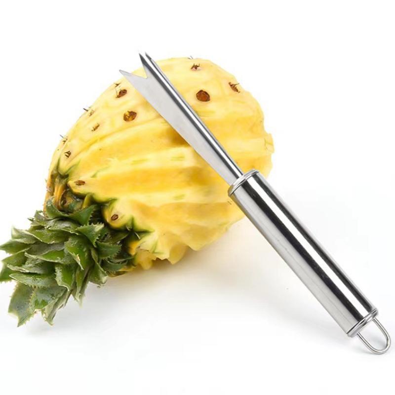 Stainless Steel Pineapple Eye Peeler Shovel With Sharp Tip And Rust Resistant Handle Perfect For Home Kitchen Fruit Cutting Use