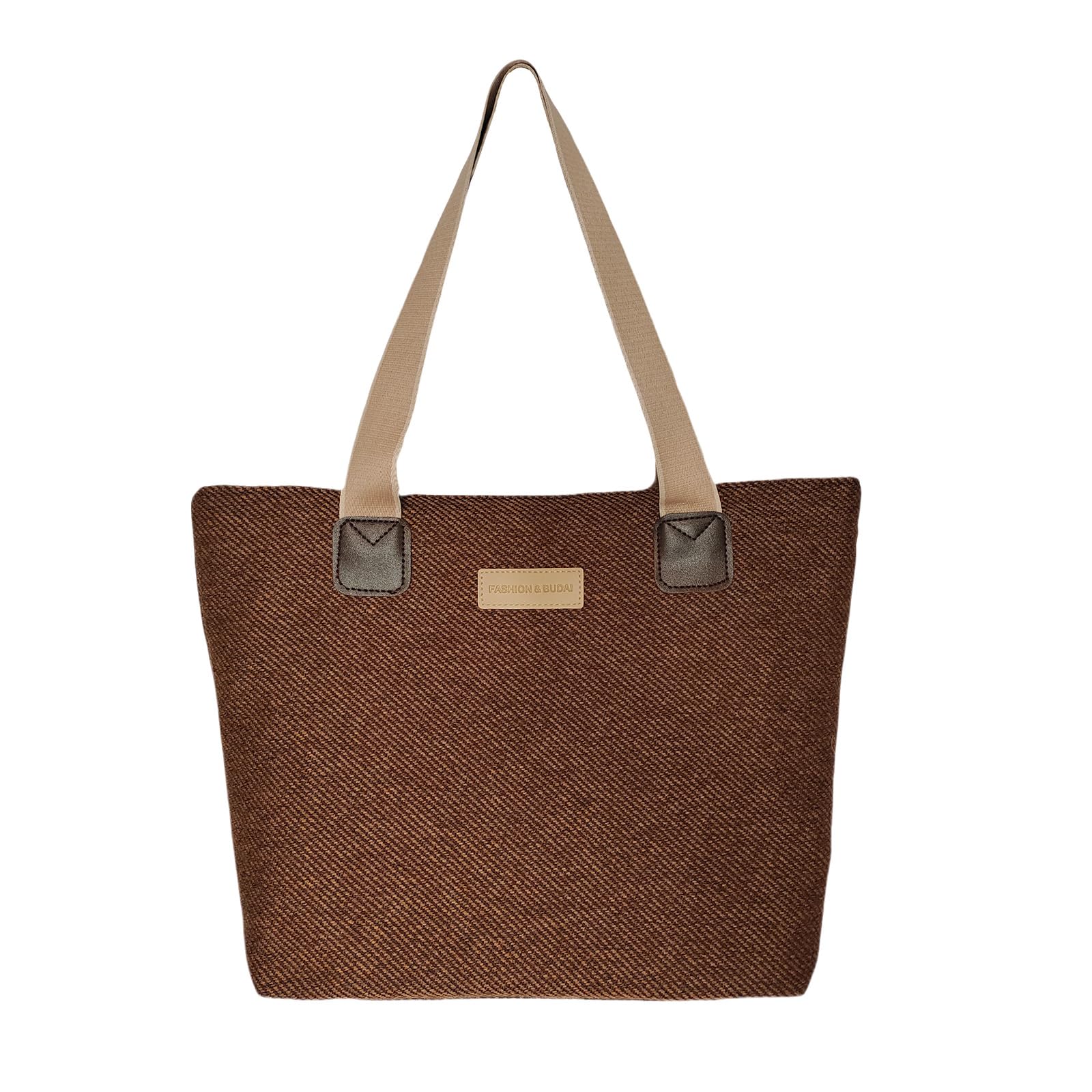 

[PUPUKING] Lightweight Tote Bag, A4 Size, Large Capacity, Women s, Zipper Closure, Commuter Bag, with Interior Pocket, Handbag, Shoulder Bag,