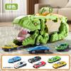 Novo Ataque de Carro Devorador de Dinossauro Tiranossauro Rex Devorador Brinquedo de Transformação Quebra-Cabeça Armazenamento Infantil Carro de Deslizamento Inercial