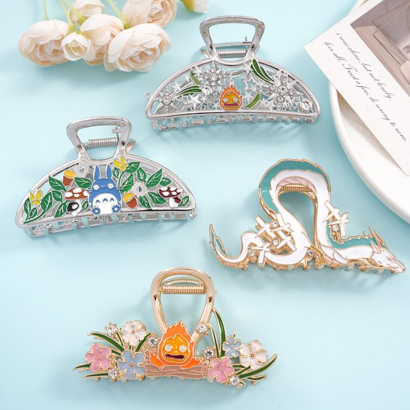 2025 Cute Creative Cartoon Hair Claw Boat Dragon Large Hair Claws Japanese Cat  Claw Clip Hair Accessories For Women