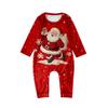 Juledag 3D-trykk Familie Matchende Langermet Topper+Bukser Sett Familie Matchende Sett