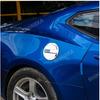 SHINEKA Car Exterior Gas Oil Fuel Tank Cap Decoration Cover Trim for Chevrolet Camaro 2017 2018 2019 2020 2021 2022 Accessories