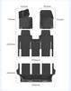 Eco-Friendly TPE Floor Mats for 2024-2025 Li Auto MEGA Car, Vehicle-Specific and Trunk Mats.