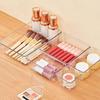 Plastic Clear Makeup Boxs Compartment Transparent Stackable Drawer Dividers Multifunctional Decoration Desktop Drawer Box
