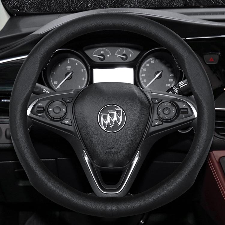 Leather Steering Wheel Cover for Buick: Compatible with Excelle, Regal, Encore, LaCrosse, Verano, GL8