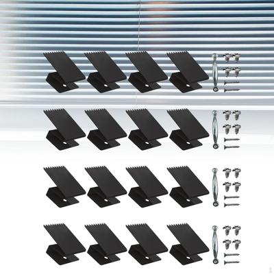 16 Pieces Window Clips Shutters Reusable Universal Wind Protection Hardware for Exterior