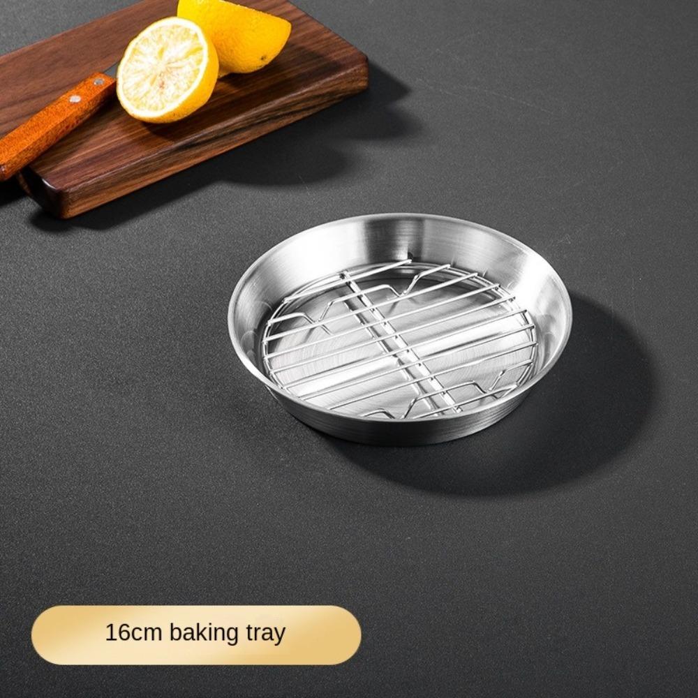 Elevated Mesh Barbecue Tray 304 Stainless Steel Baking Tray Multi-purpose Tray  Air Fryer