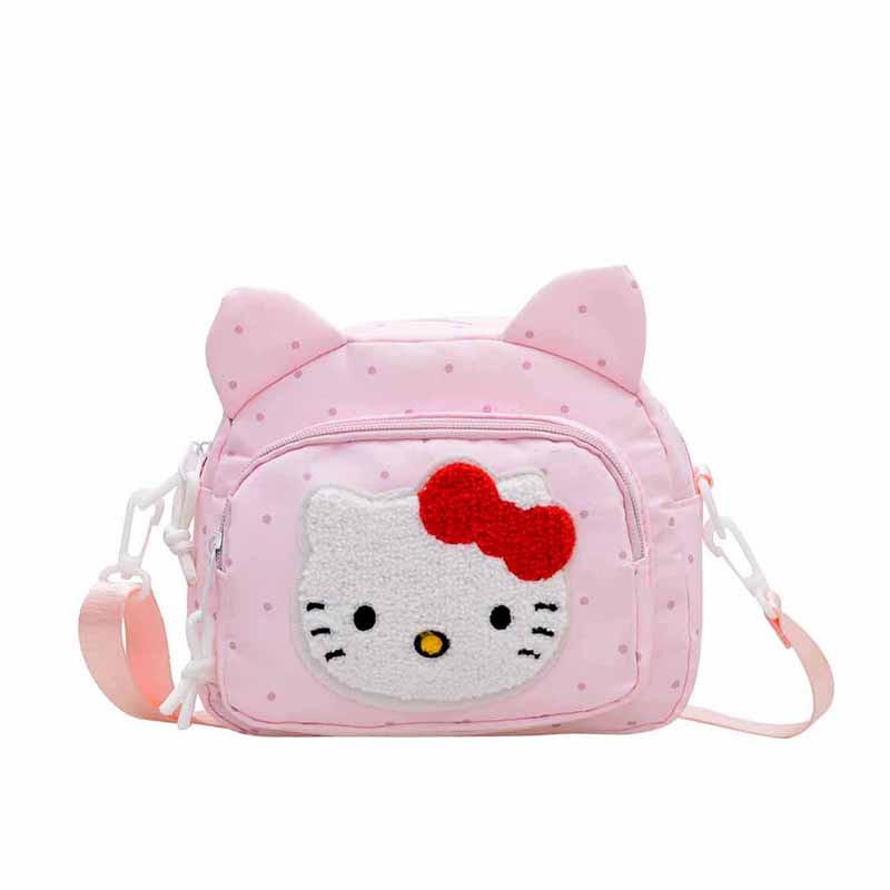 Hellokitty Childrens Cartoon Canvas Shoulder Bag With Animal Pattern For Girls And Kids